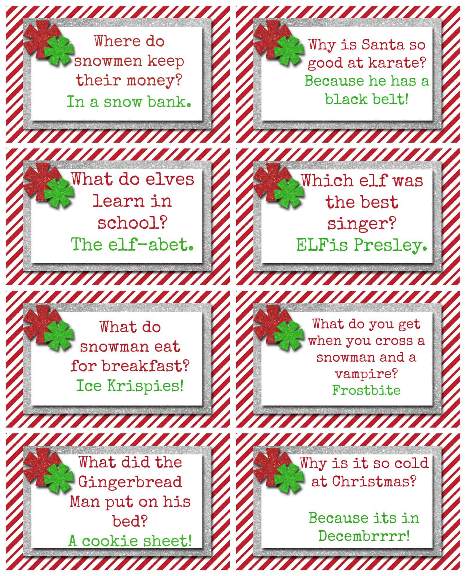 elf on the shelf jokes printable (free printables) - a sparkle of
