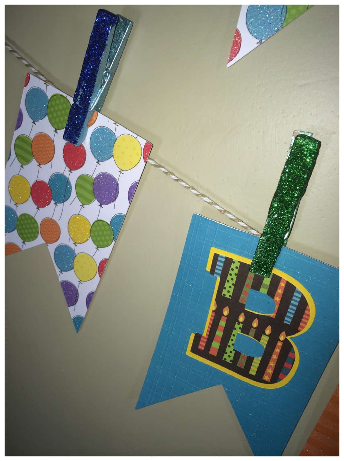 make your own birthday pennant banner a sparkle of genius