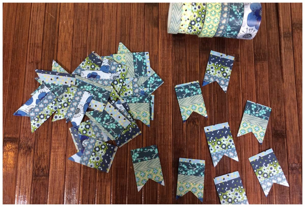 Make your own Washi Tape Pennant Banner A Sparkle of Genius