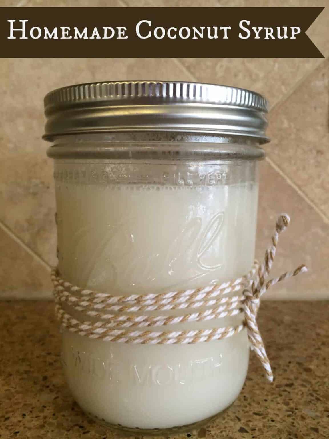 How to make coconut syrup Simple Homemade recipe A Sparkle of Genius