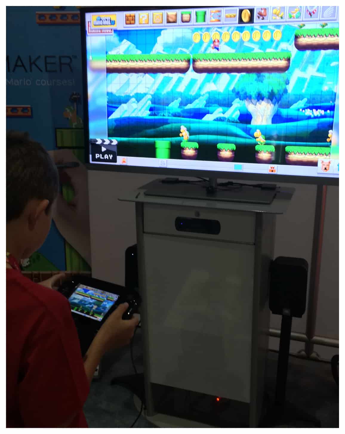 E3 Nintendo Kids Corner Event nintendokidscorner A Sparkle of Mario Maker– Launch Date First half of 2015 for Wii U “Making courses is easy Players use the GamePad touch screen to easily drag and drop elements they