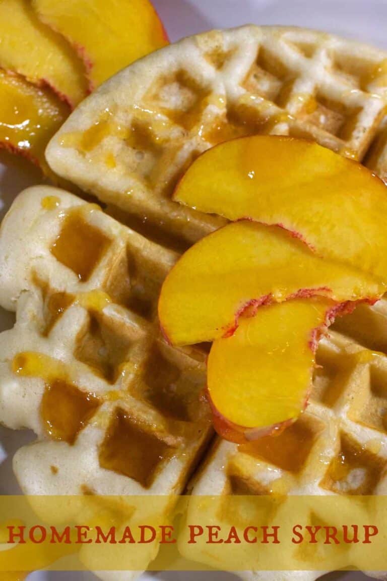 Peach pancake syrup recipe Simple homemade recipe A Sparkle of Genius