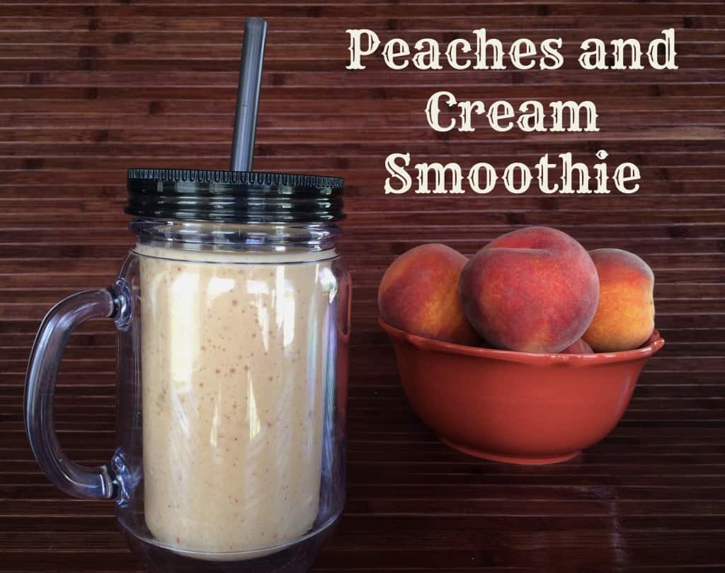 Peaches and Cream Smoothie A Sparkle of Genius
