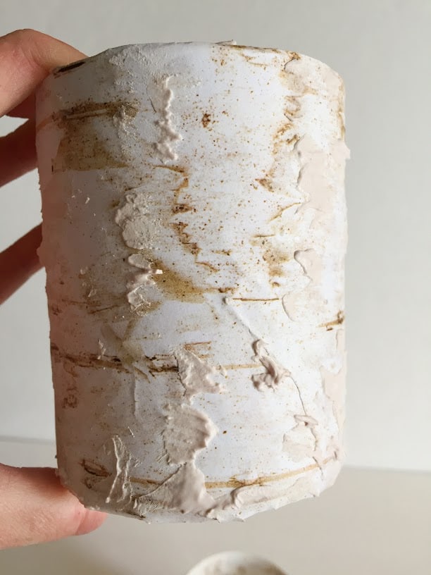 Birch Vases Made with Scrapbook Paper A Sparkle of Genius