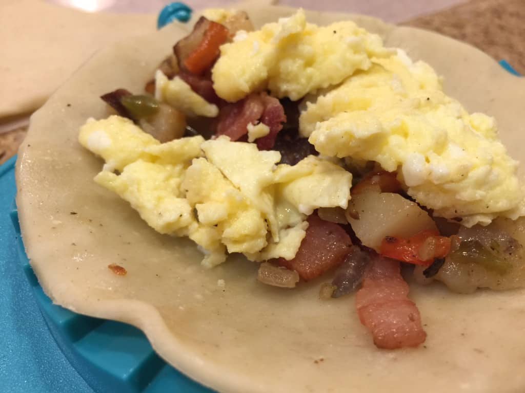 Potato, Egg and Veggie Breakfast Empanadas