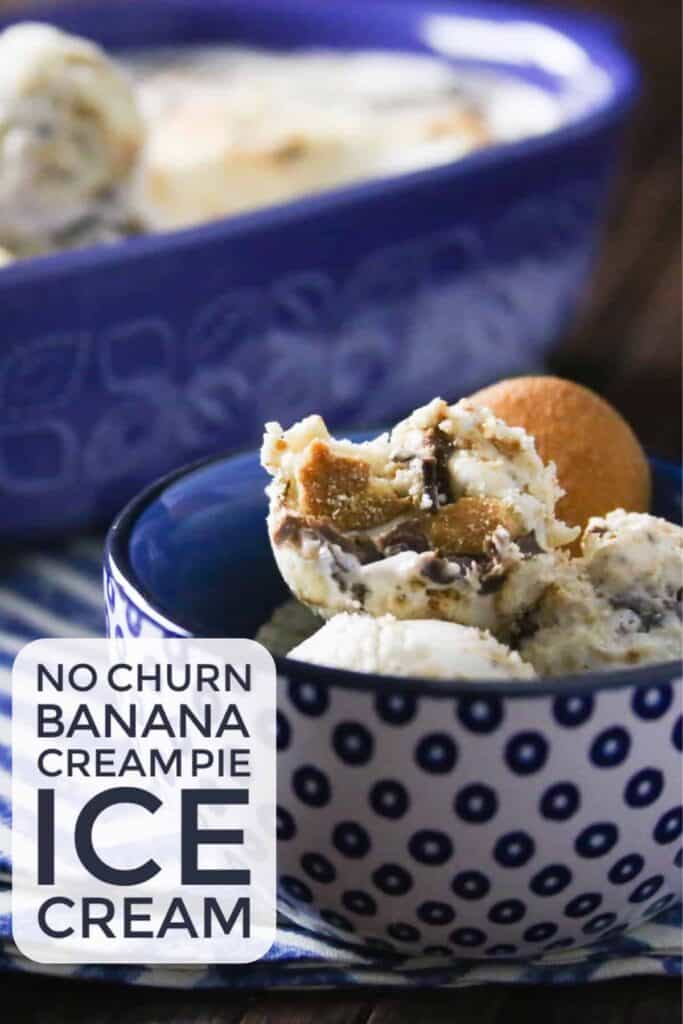 Easy No Churn Banana Cream Pie Ice Cream