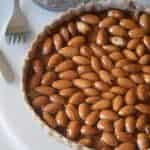 A bowl of food on a plate, with Almond and Honey