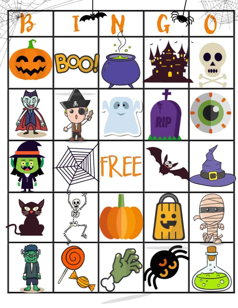 Halloween Bingo Printable Halloween and Image