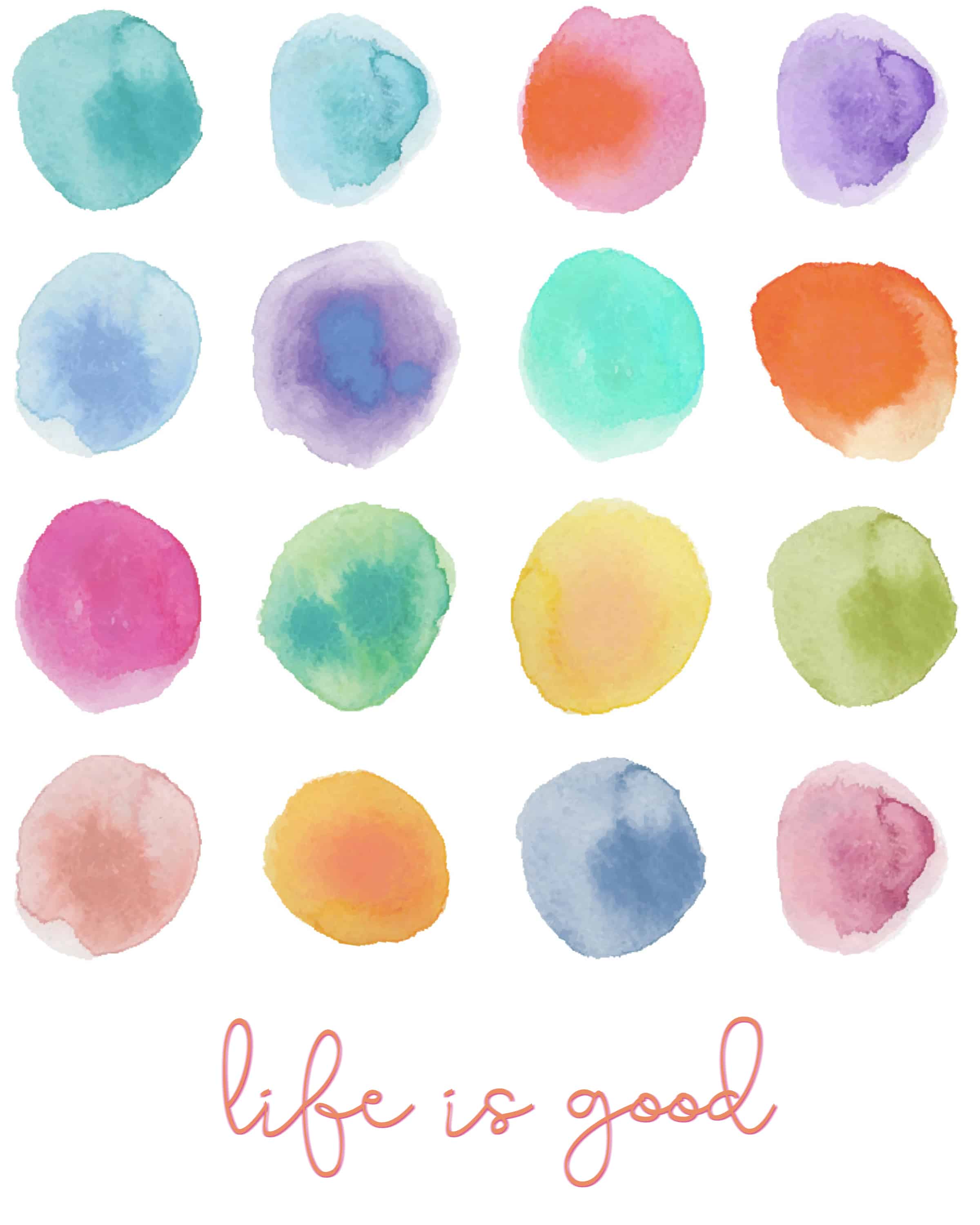 Free printable with quotes and polkadots