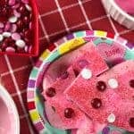 Close up of valentines bark