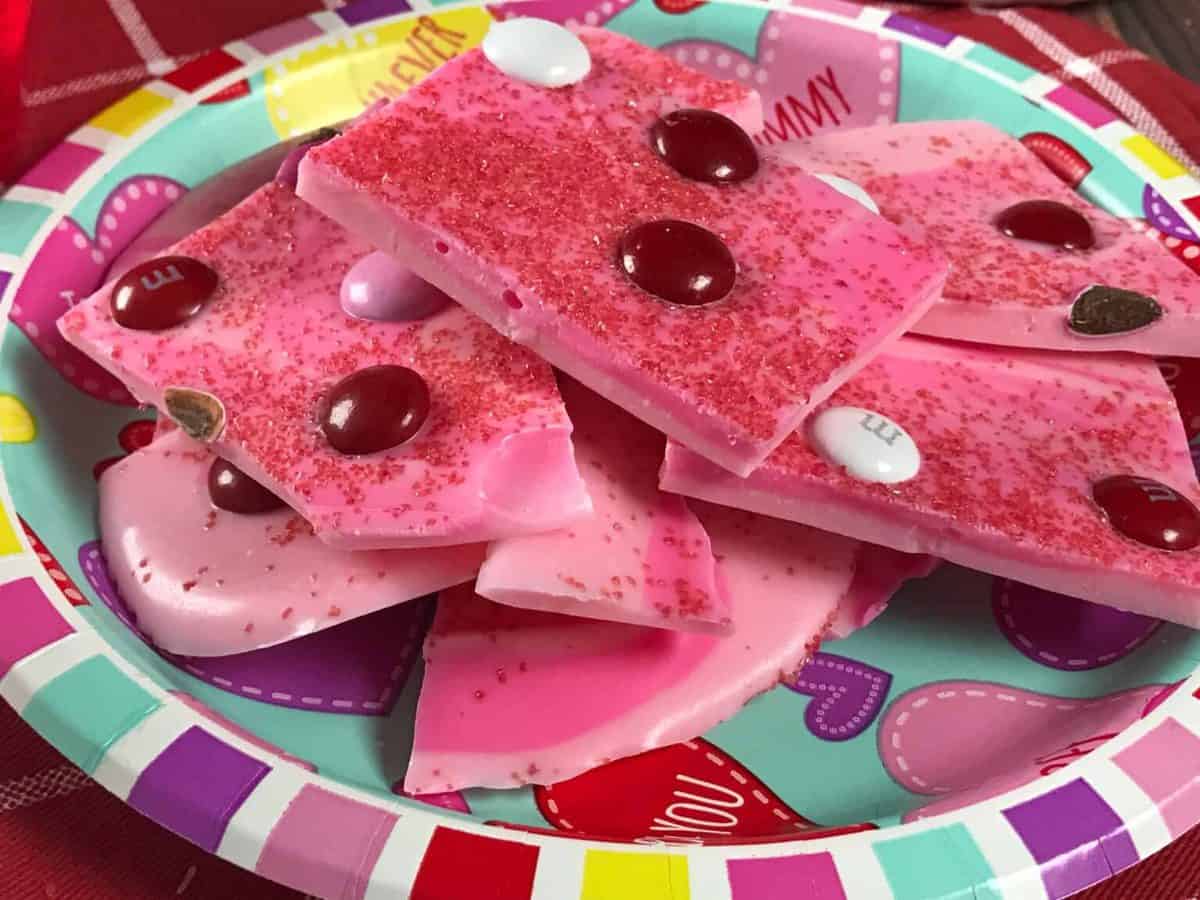 Close up of valentines bark