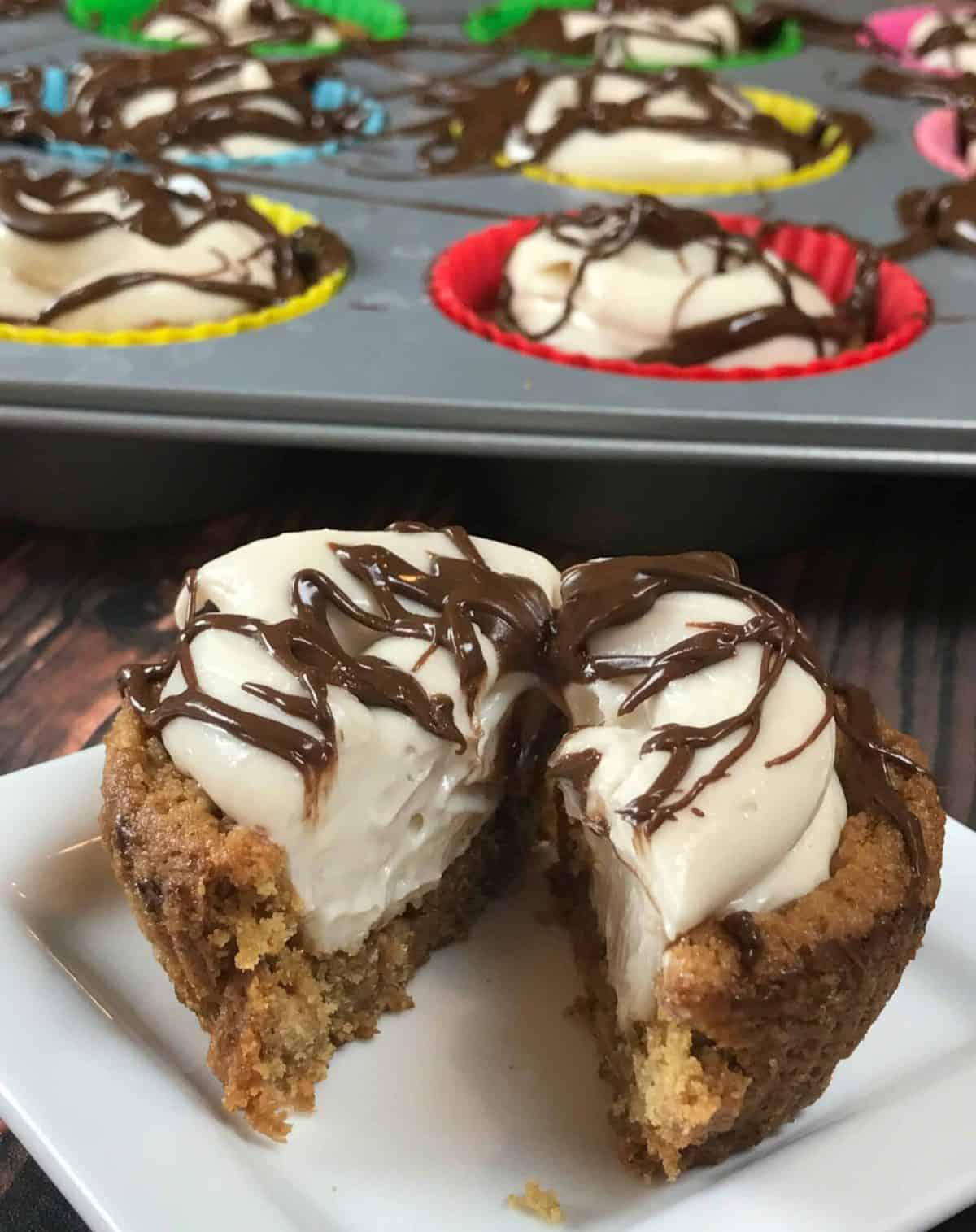 Peanut Butter Cheesecake Cookie Cups A Sparkle of Genius