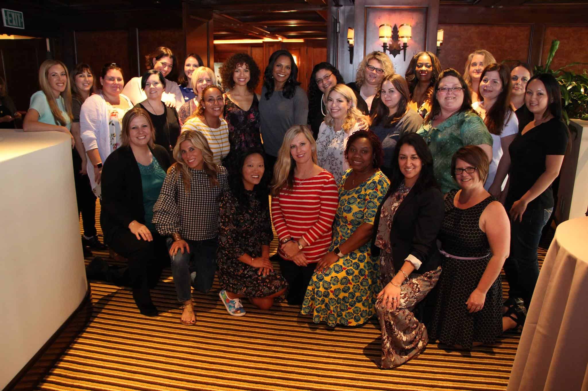 A group of people posing for a photo