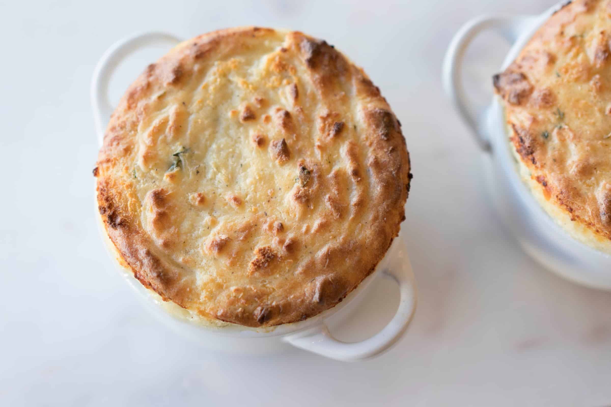 A piece of bread on a plate
