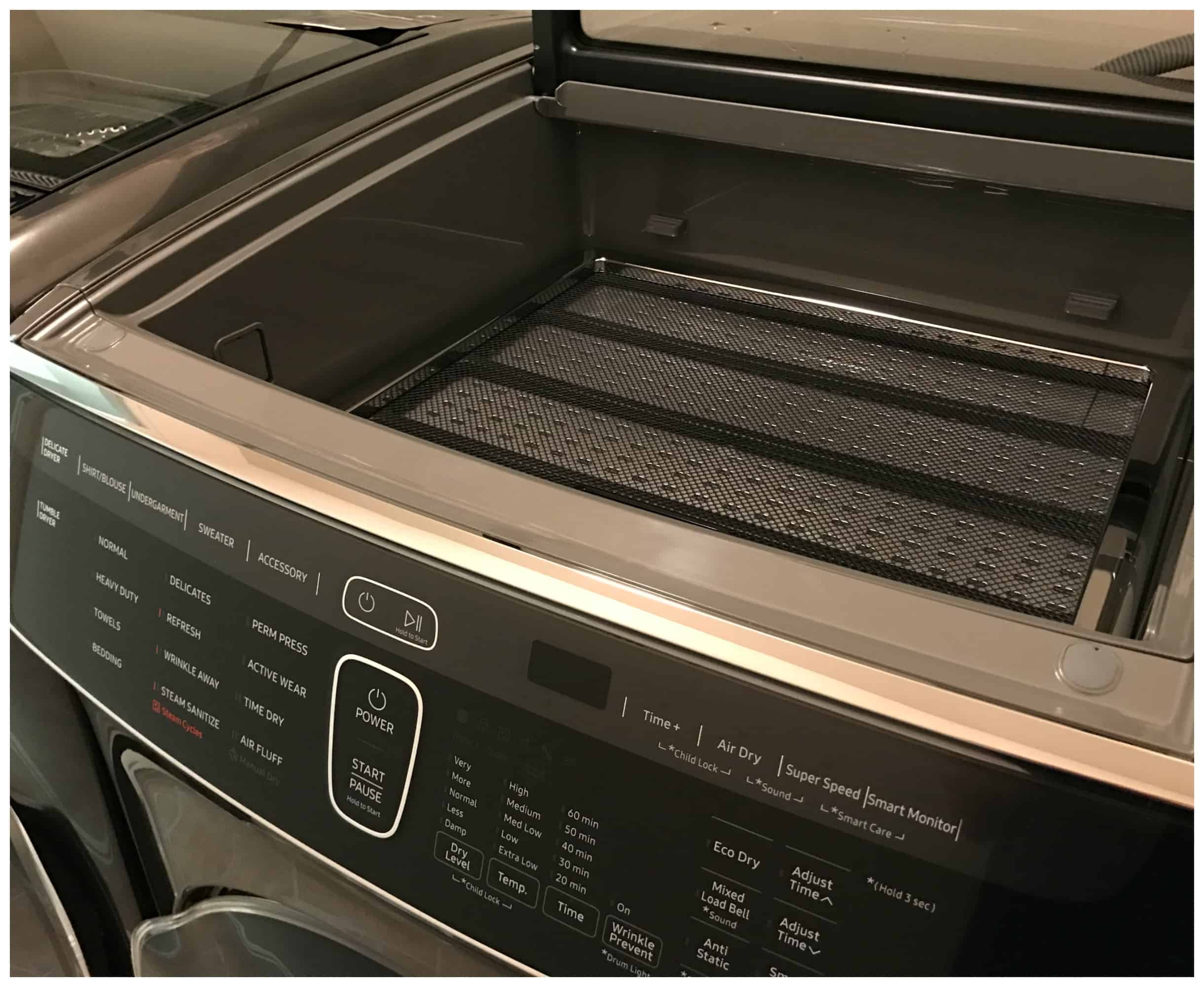 Top view of a washer 