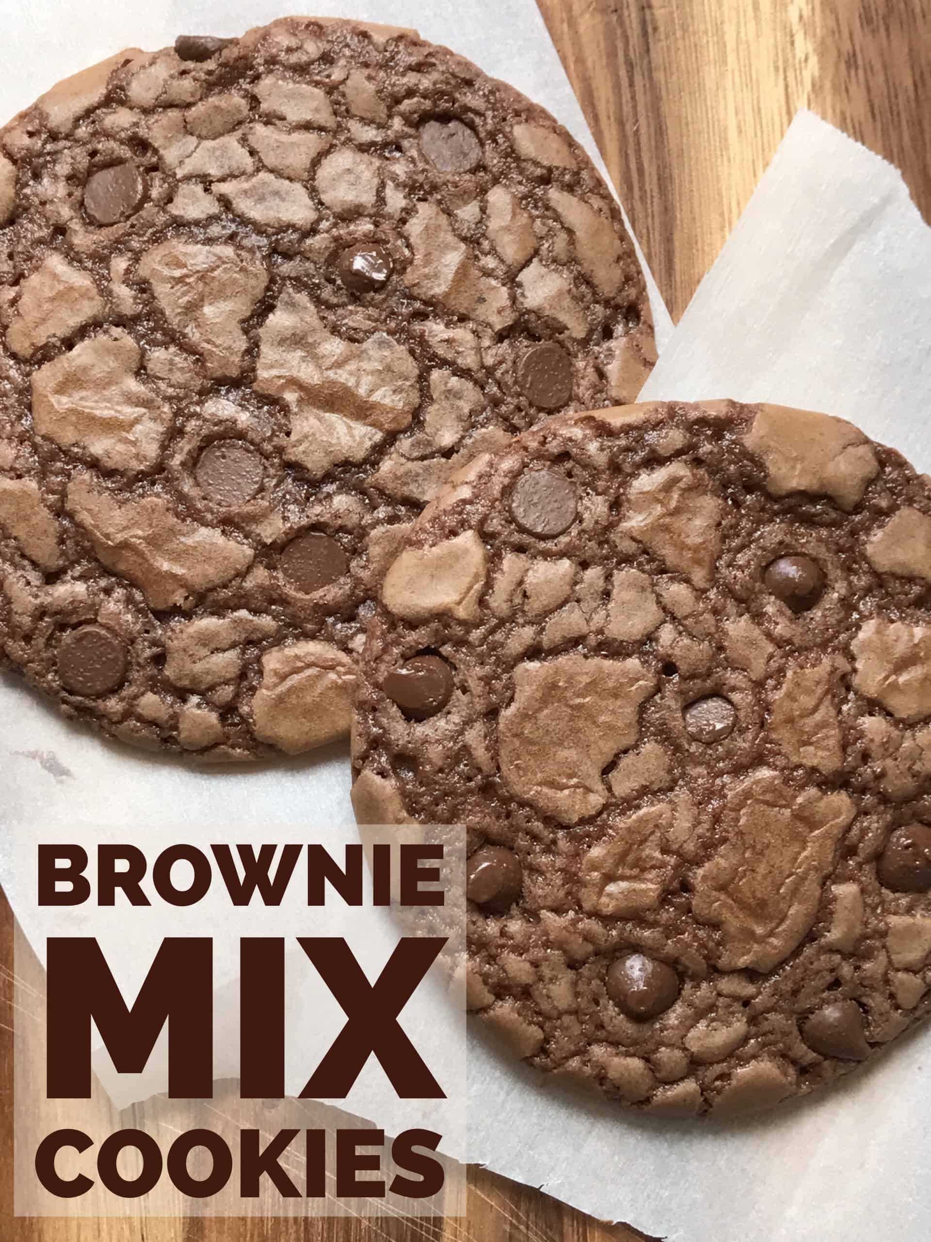 Easy Brownie Mix Chocolate Chocolate Chip Cookies