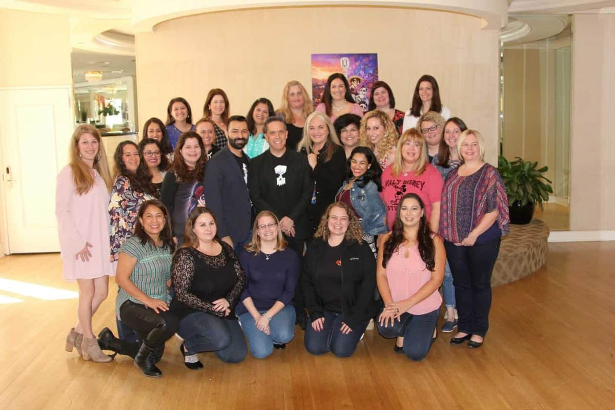 A group of people posing for a photo