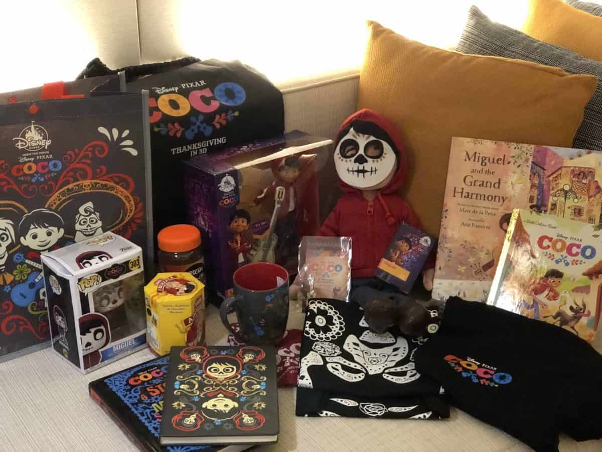A variety of swag on a couch