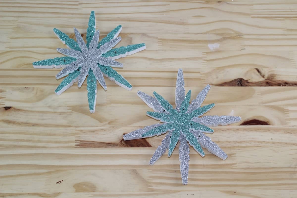 Clothespin and Snowflake