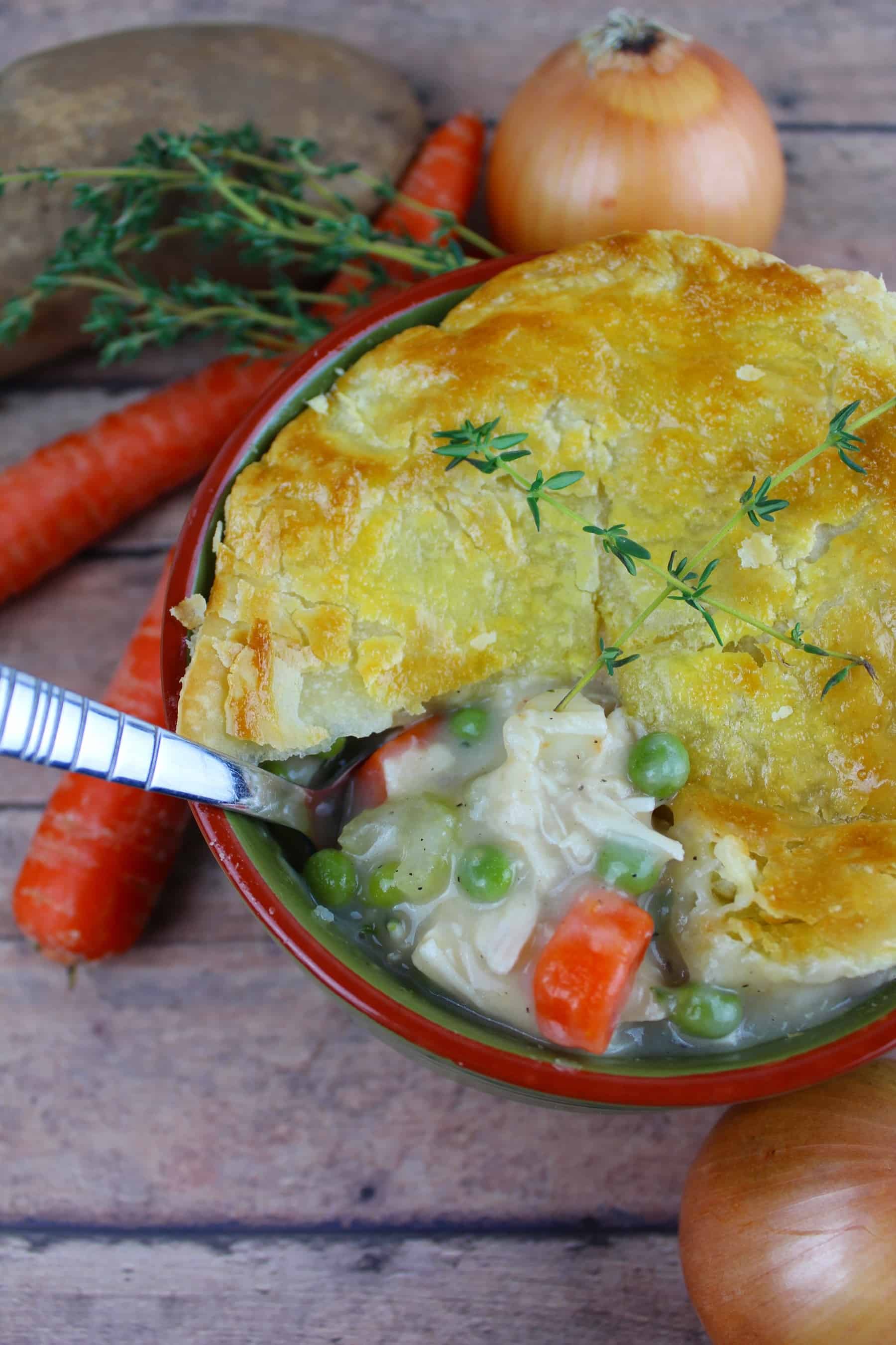 A bowl filled with ingredients mixed together