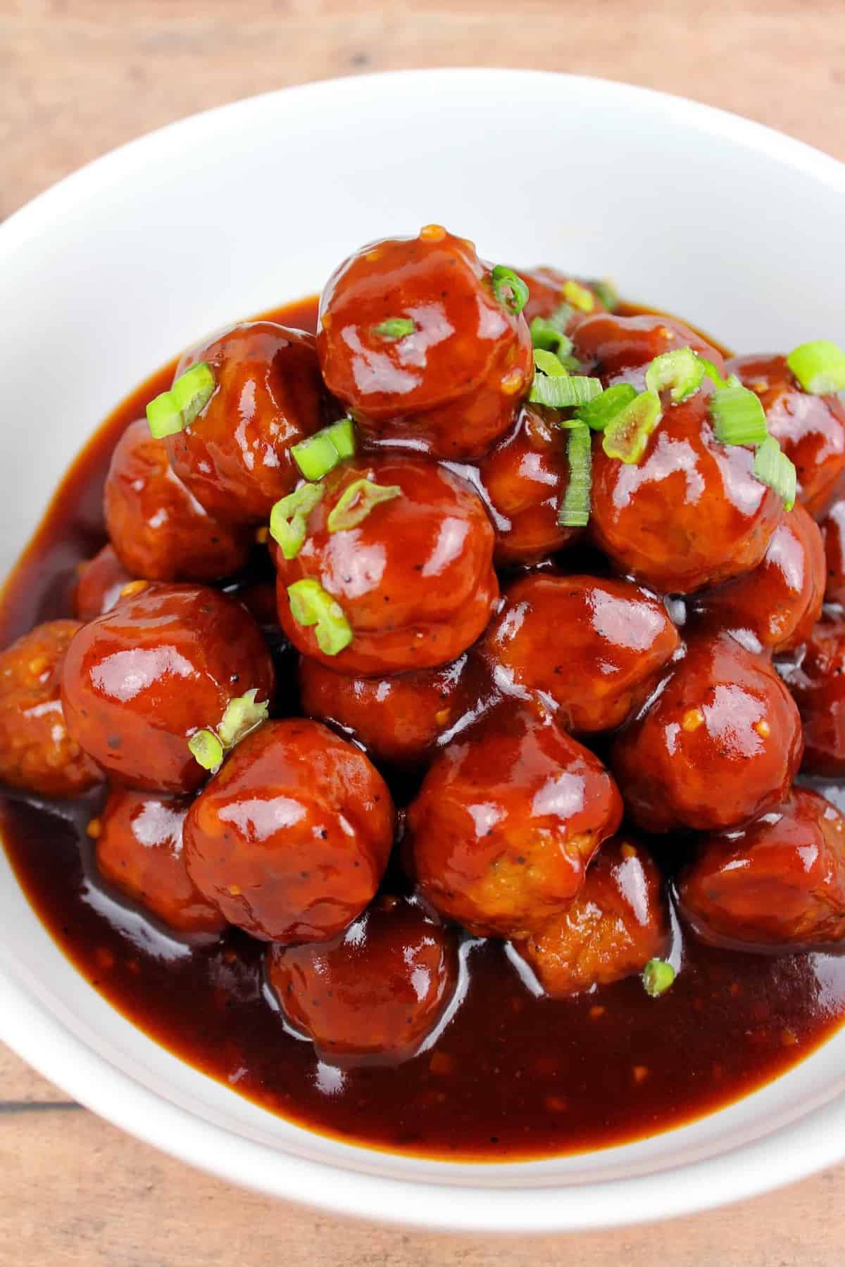Crockpot Mongolian Honey Garlic Meatballs New Years Day Recipe