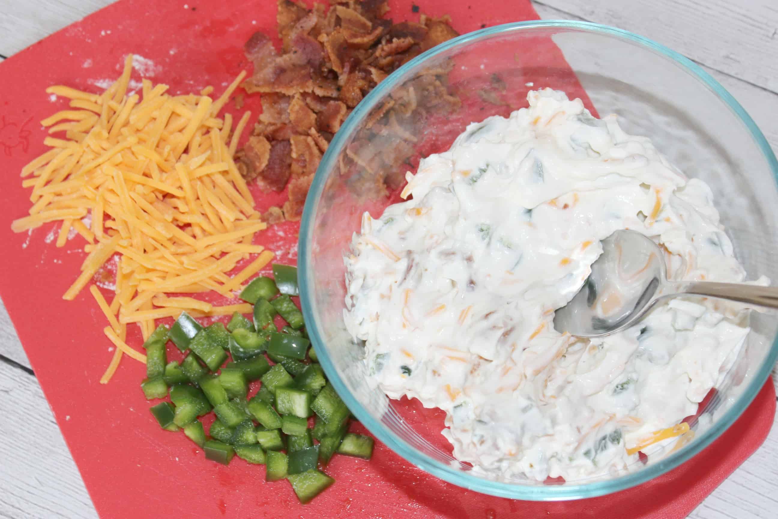 A bowl of food on a plate