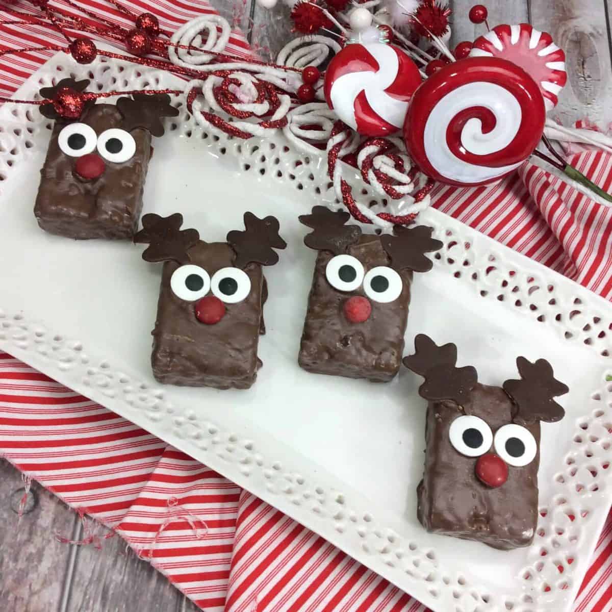 A close up of a chocolate treat on a white plate