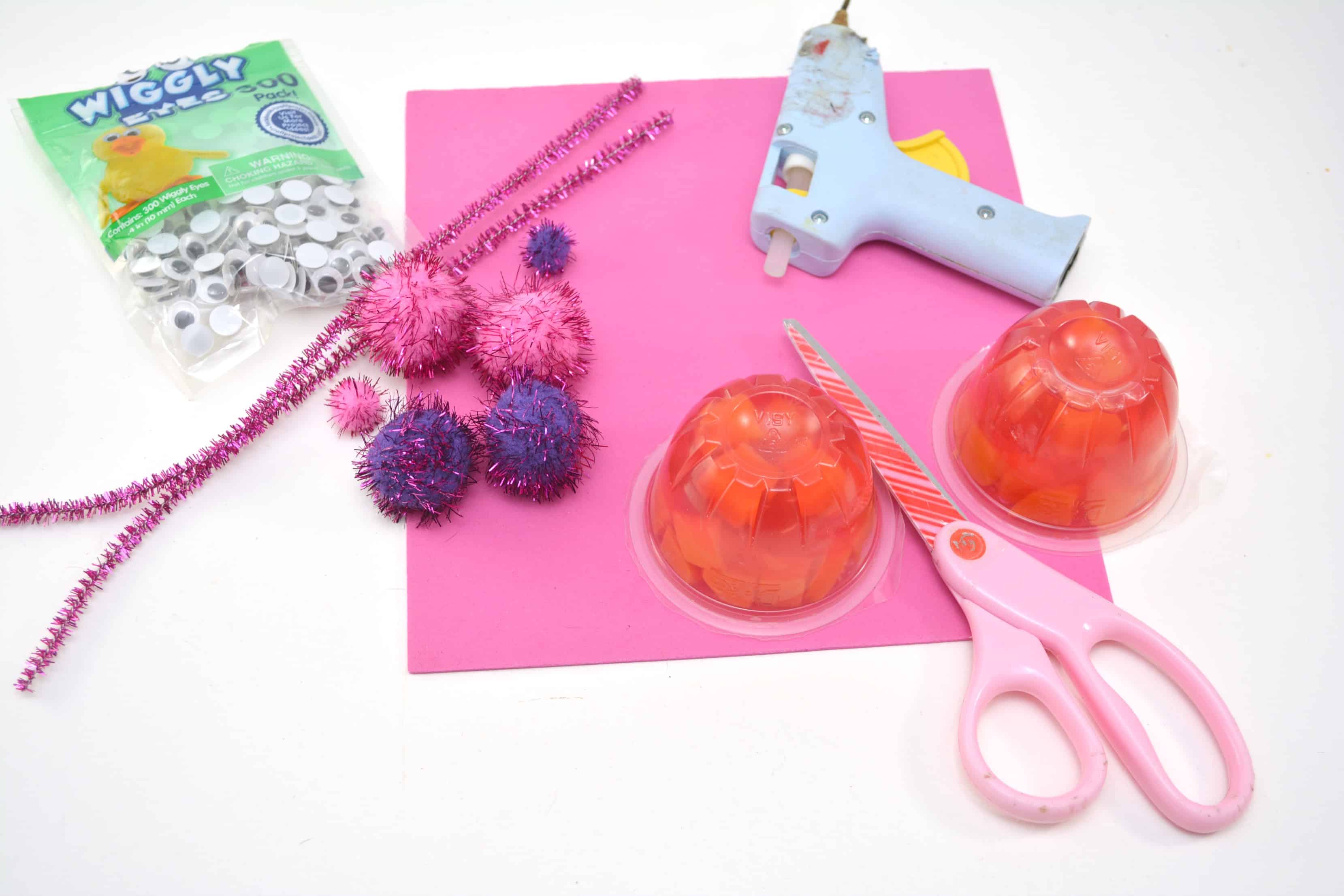 Craft ingredients on a table