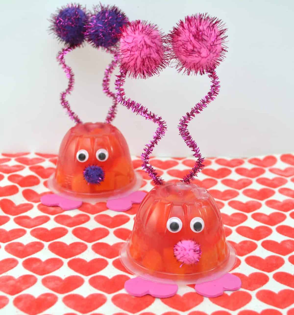 A decorated craft on a table