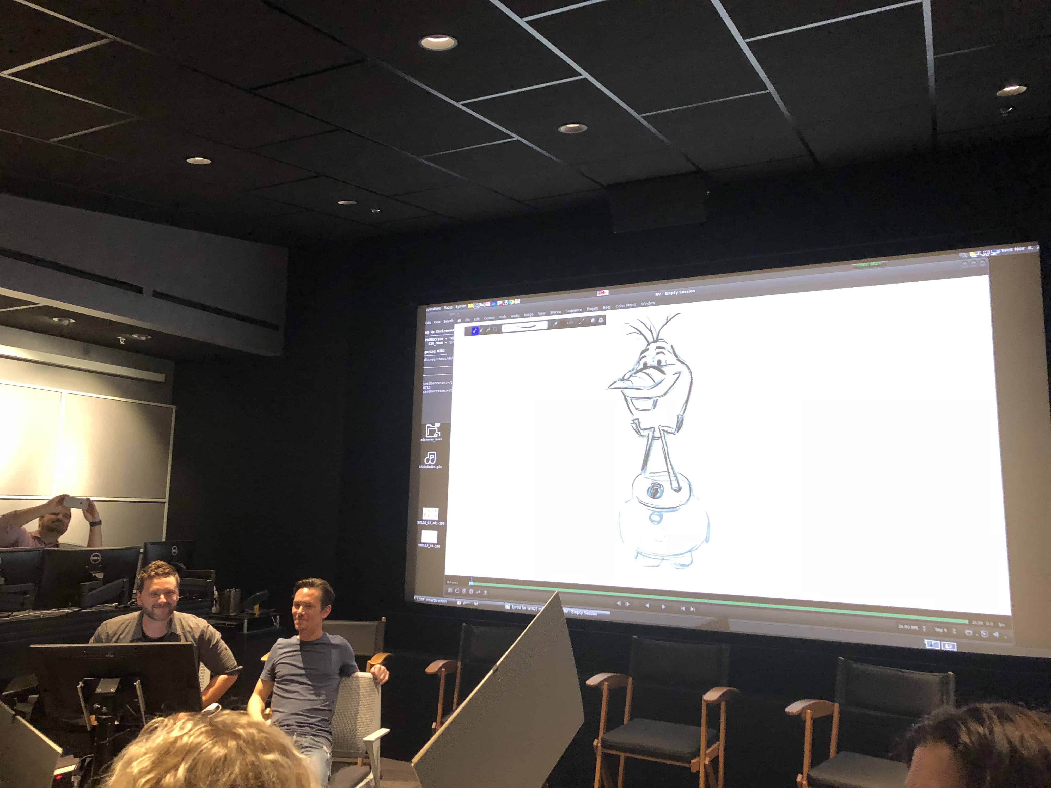 A group of people in a room