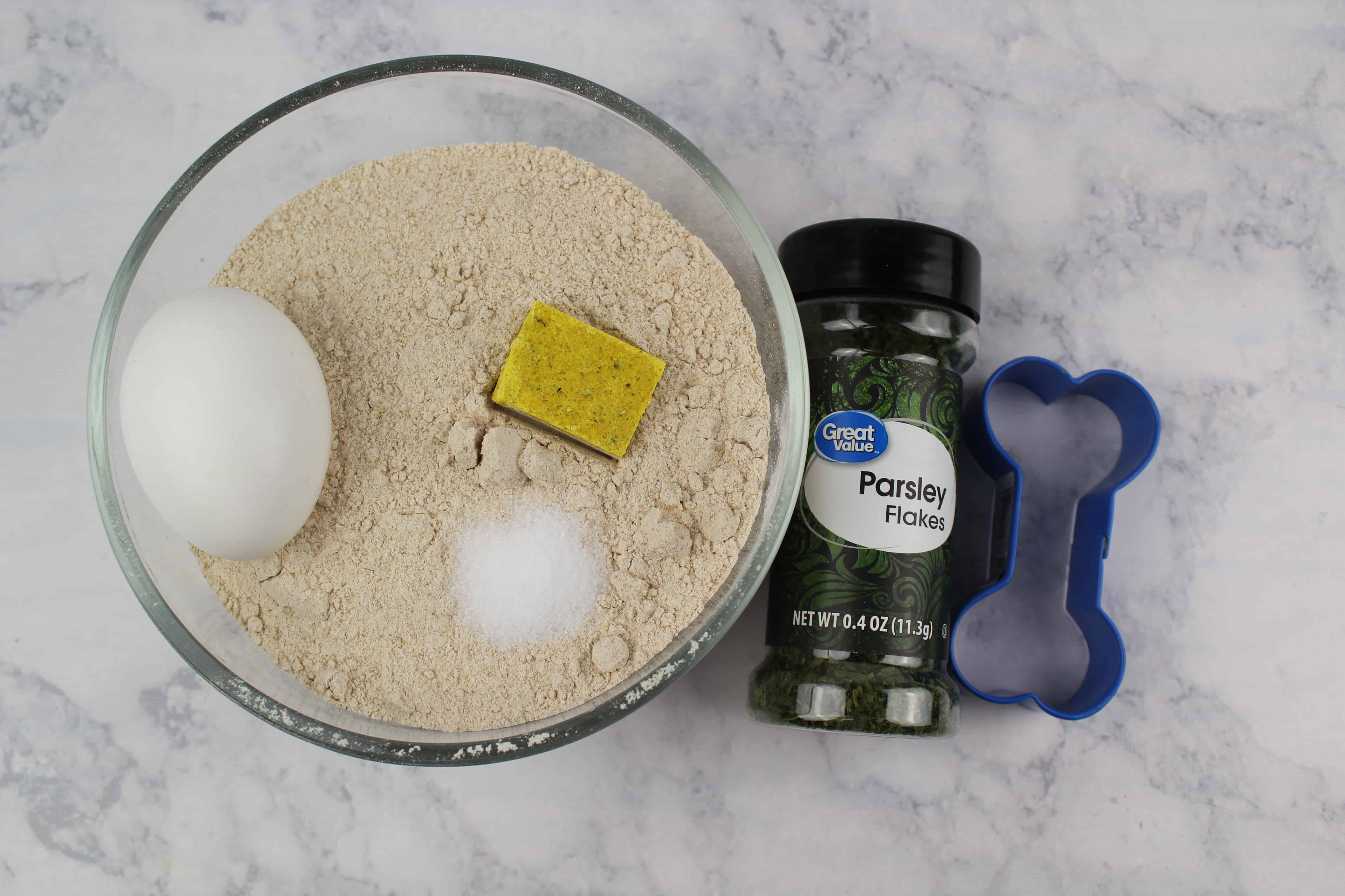 Chicken and Parsley Homemade Dog Biscuit Recipe