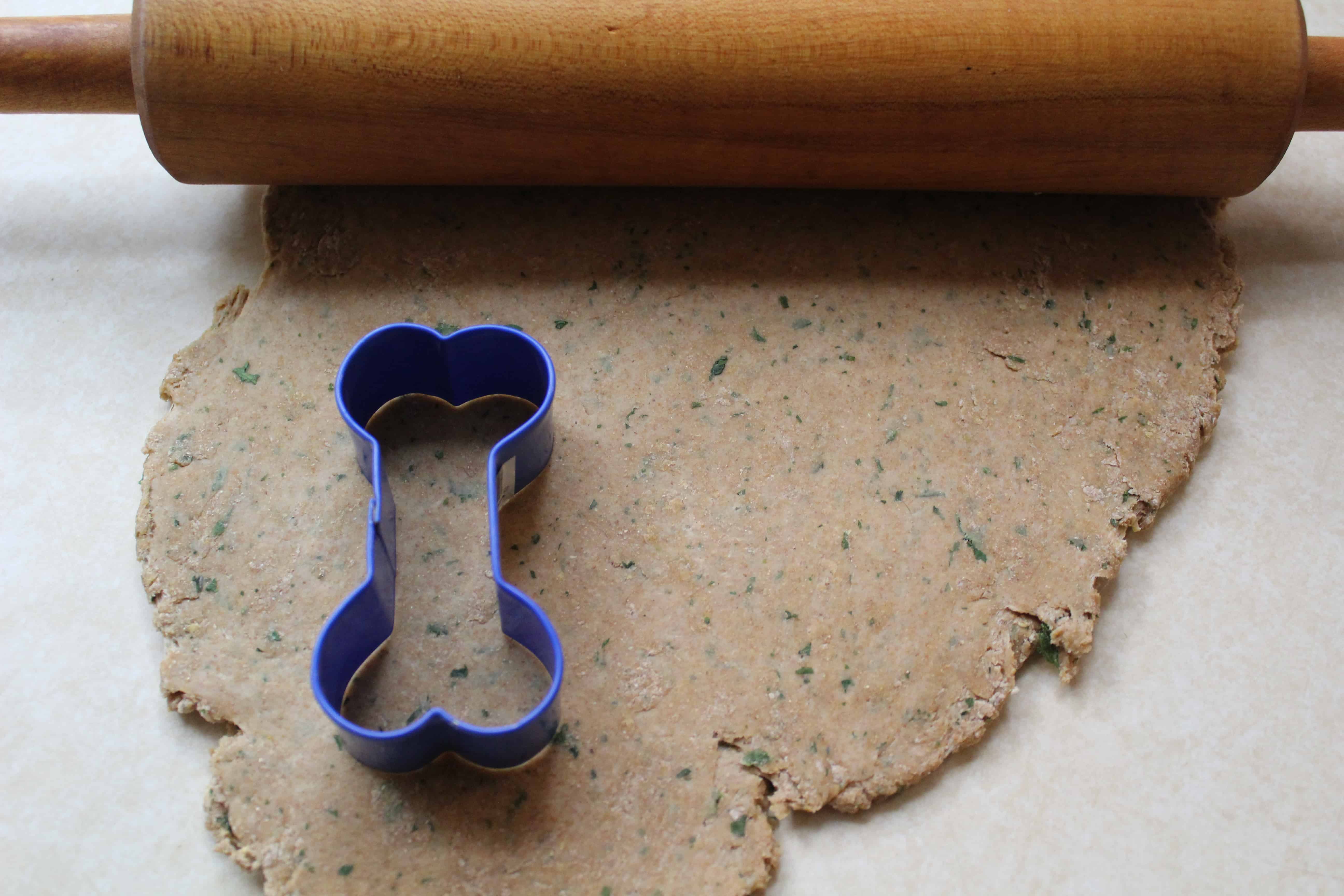 Chicken and Parsley Homemade Dog Biscuit Recipe