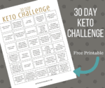 Free printable 30 day keto challenge: PDF printable