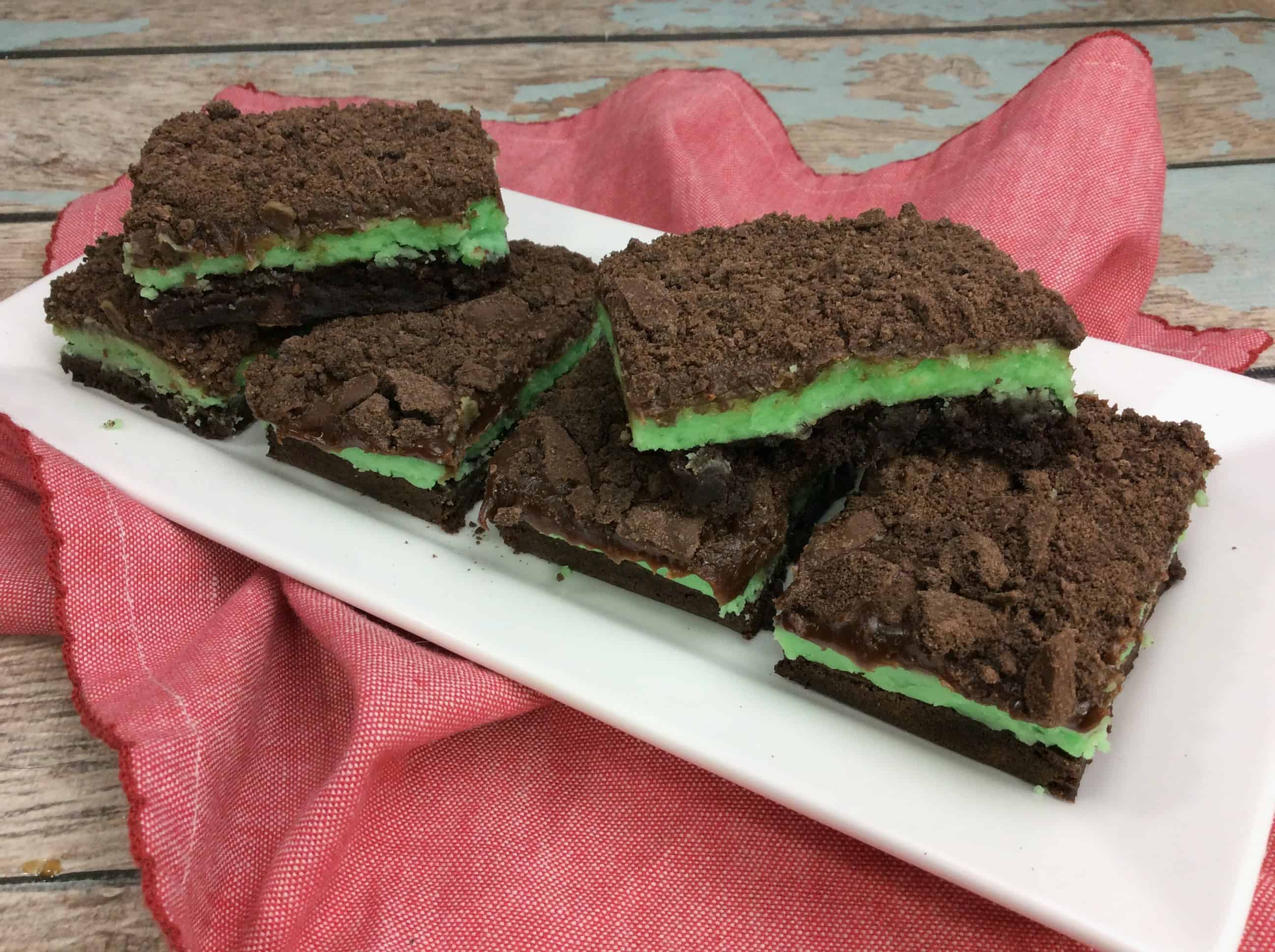 Thin Mint Brownies with Chocolate Ganache Easy Mint Brownie Recipe