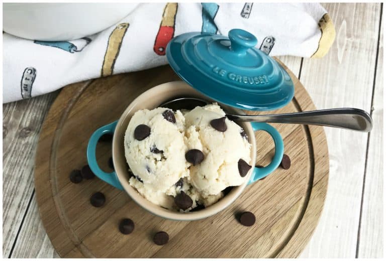Keto Edible Chocolate Chip Cookie Dough Low Carb Cookie Dough