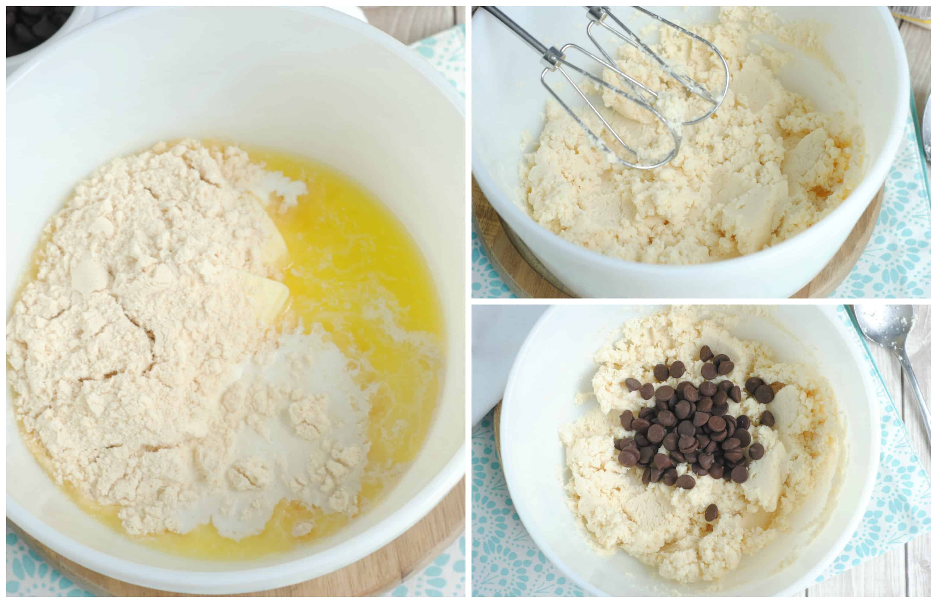 Keto Cookie Dough A bowl of ingredients, with Cookie and dough