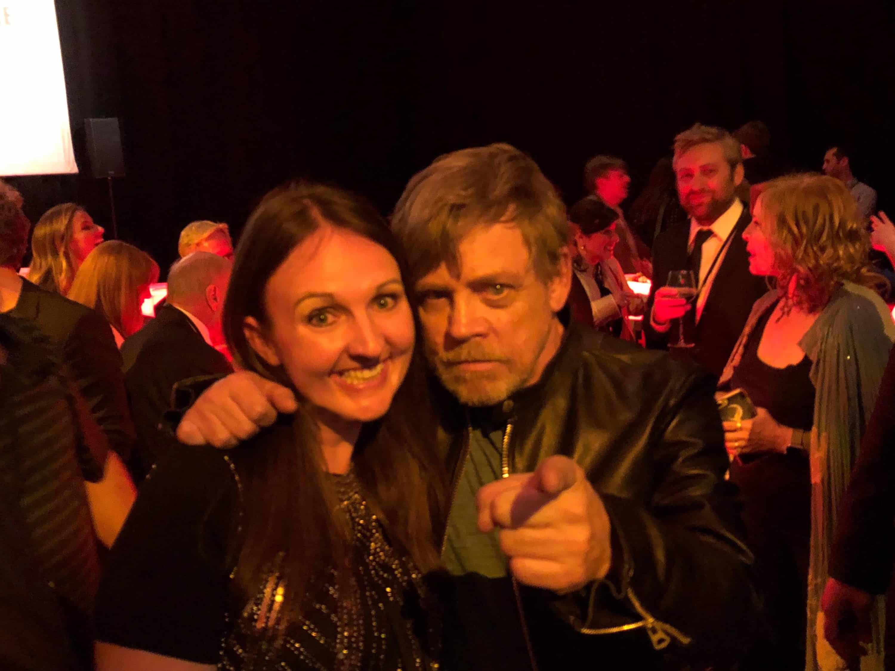 Mark Hamill et al. posing for the camera