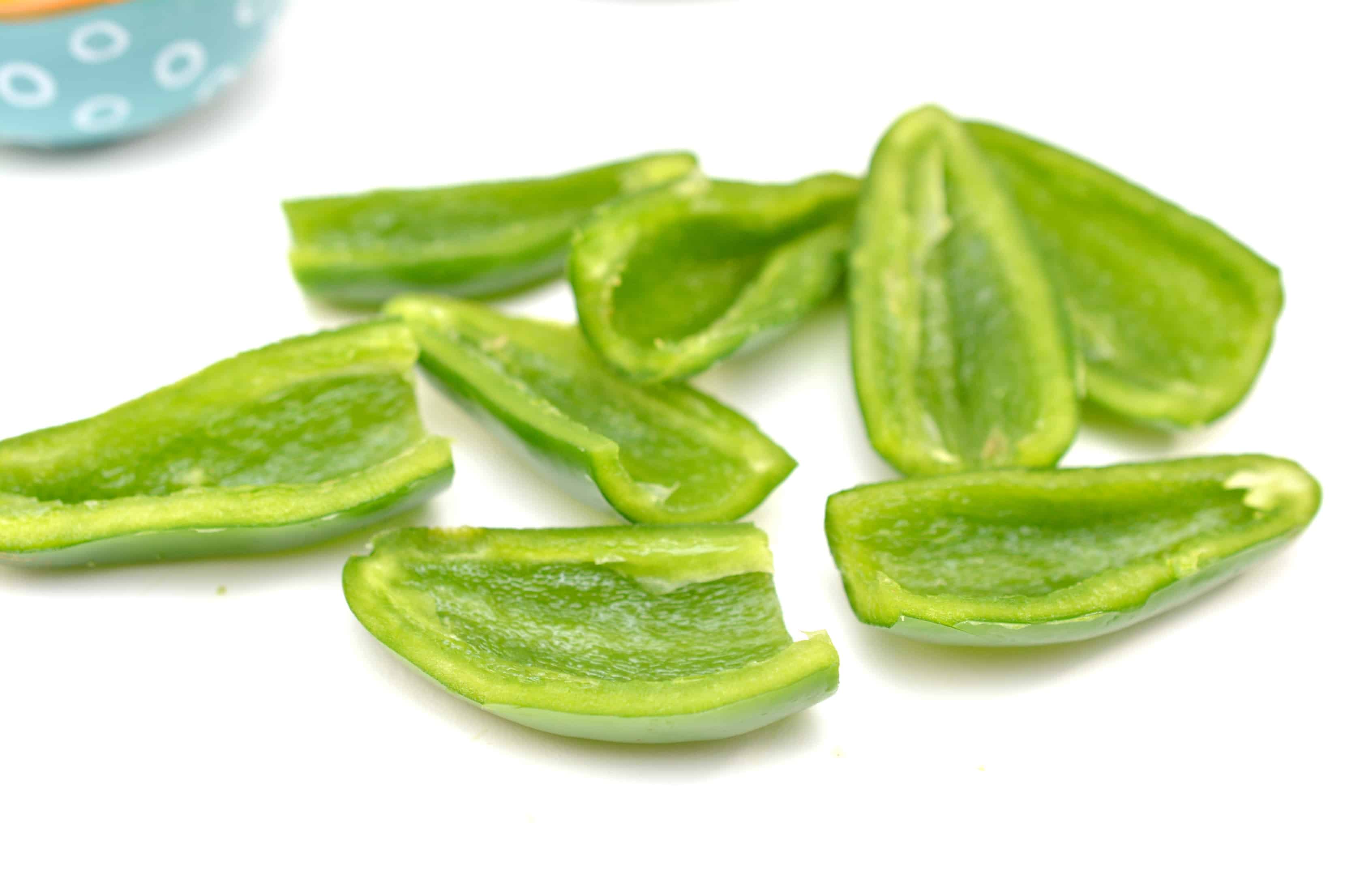 A close up of a green jalapeños