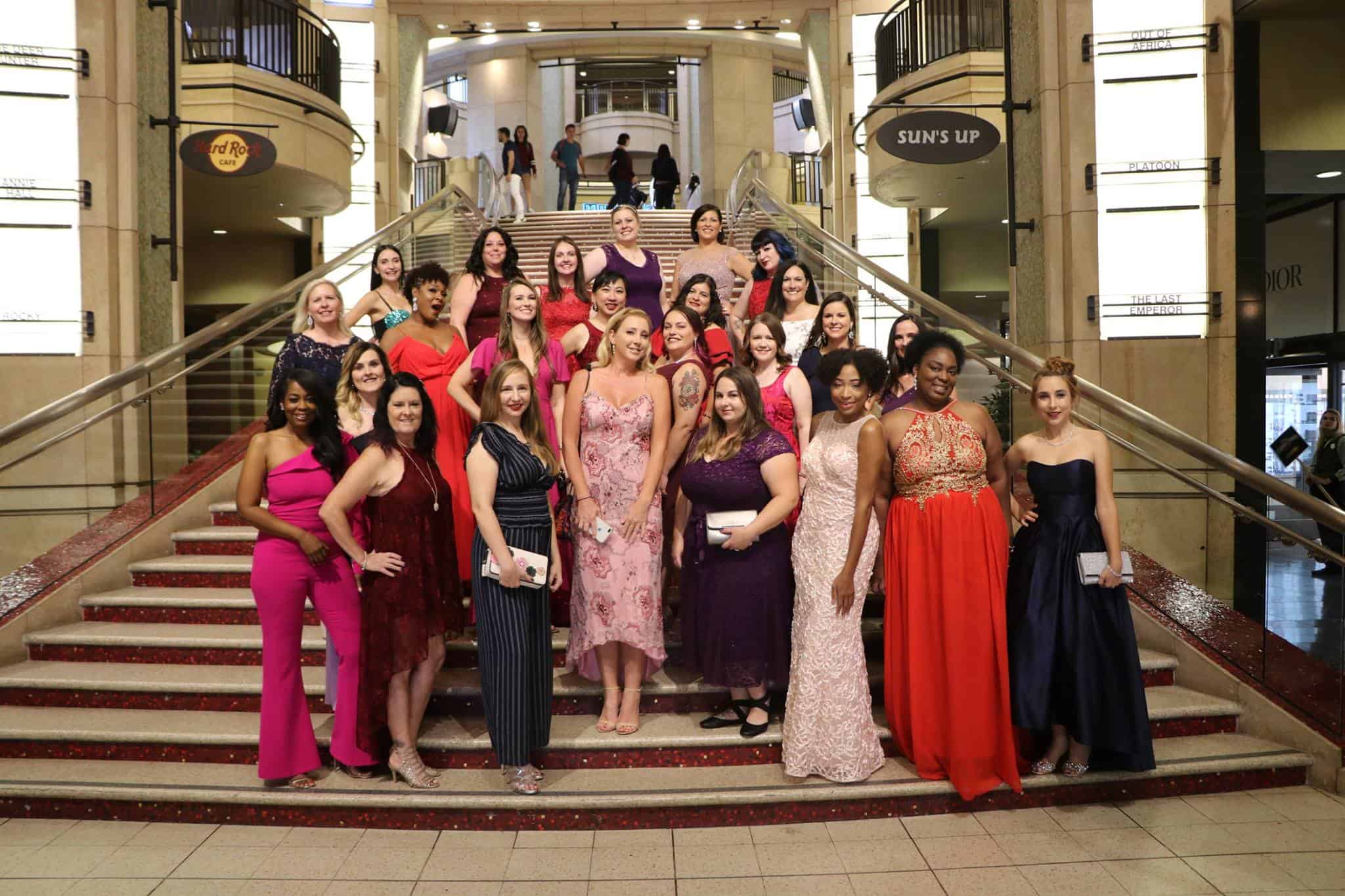 A group of people posing for the camera