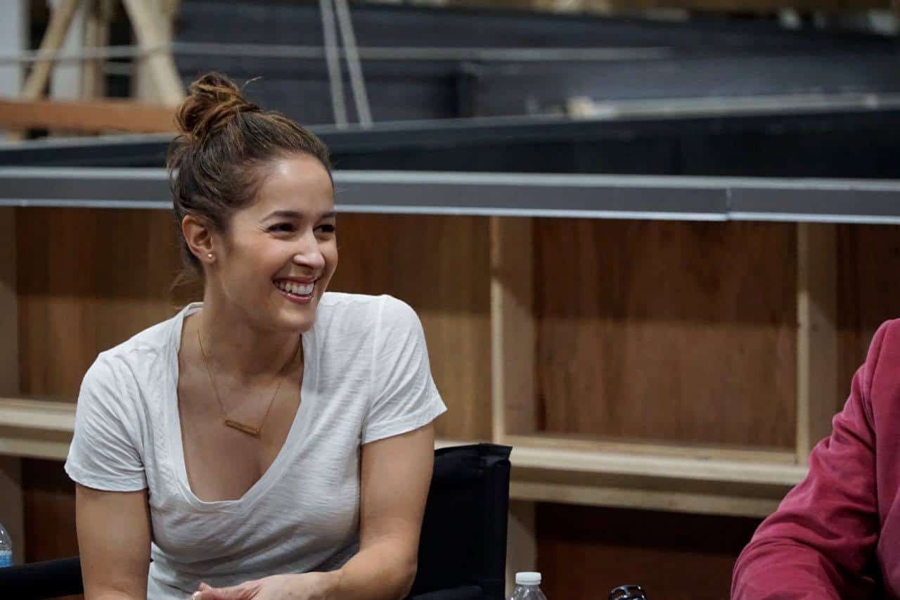 Jaina Lee Ortiz sitting on a chair