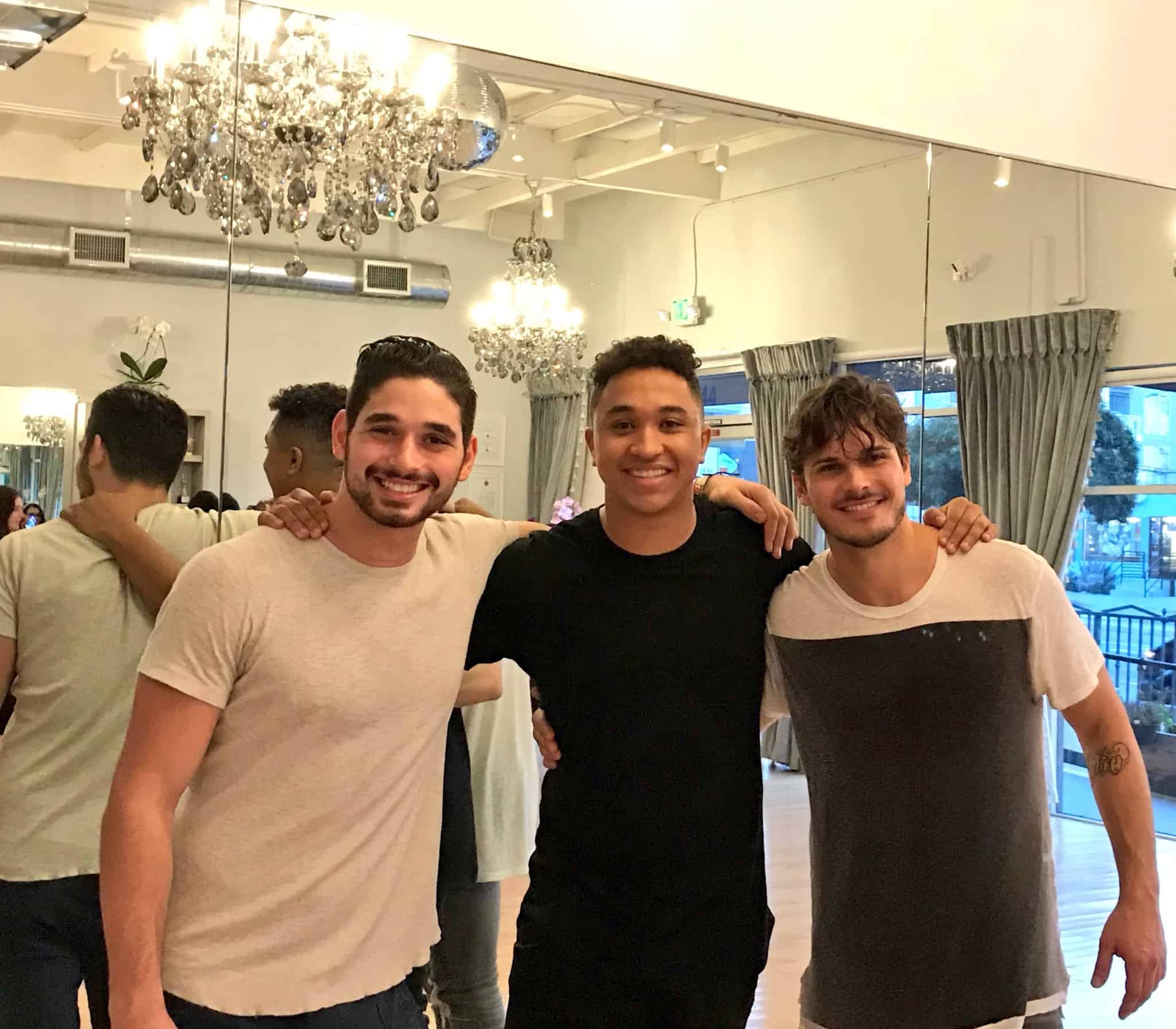Gleb Savchenko et al. posing for the camera