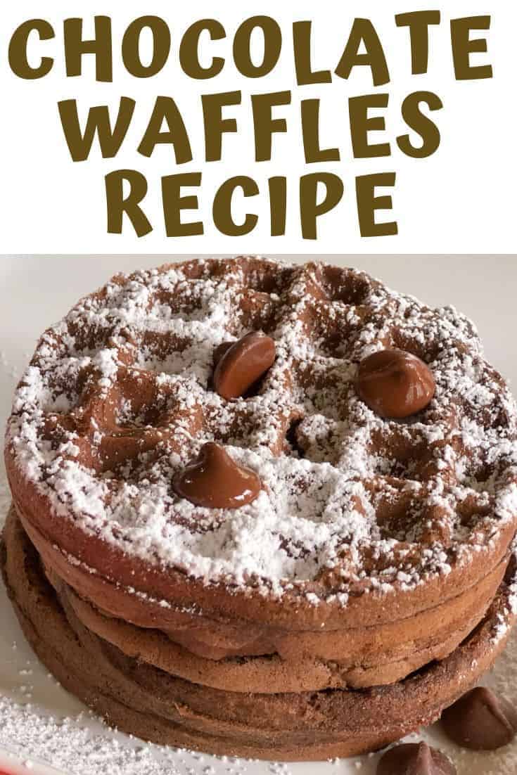 Double Chocolate Waffles Recipe A Sparkle of Genius