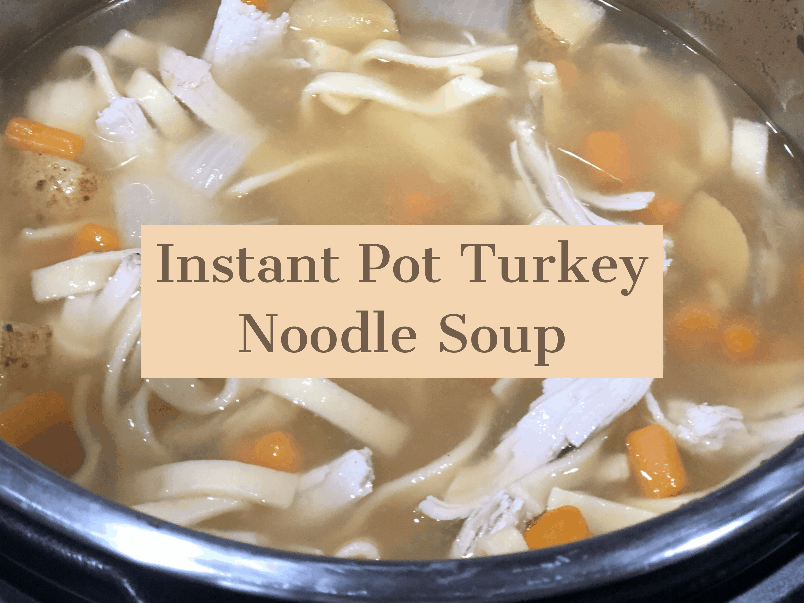 Instant Pot Turkey Noodle Soup A Sparkle of Genius