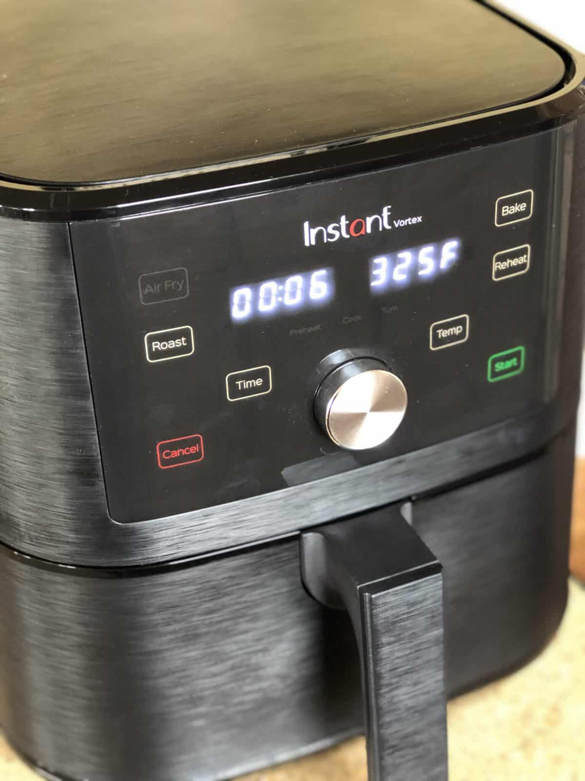 A close up of an instant pot
