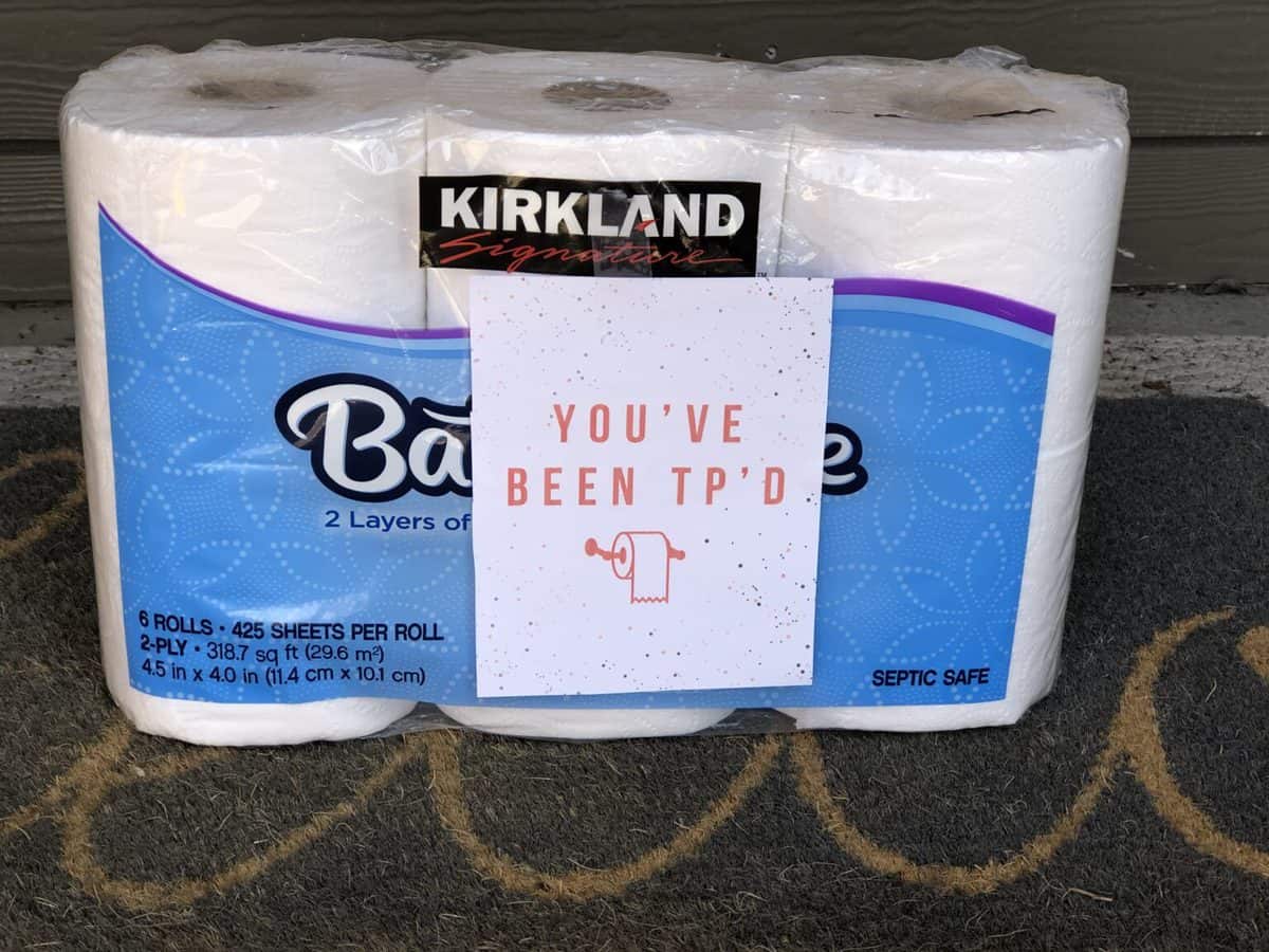 close up of toilet paper