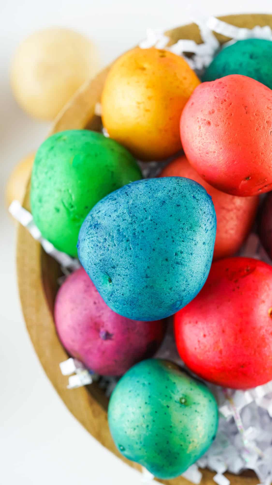 Potato Easter Egg Dying Alternative Easter egg dying Idea