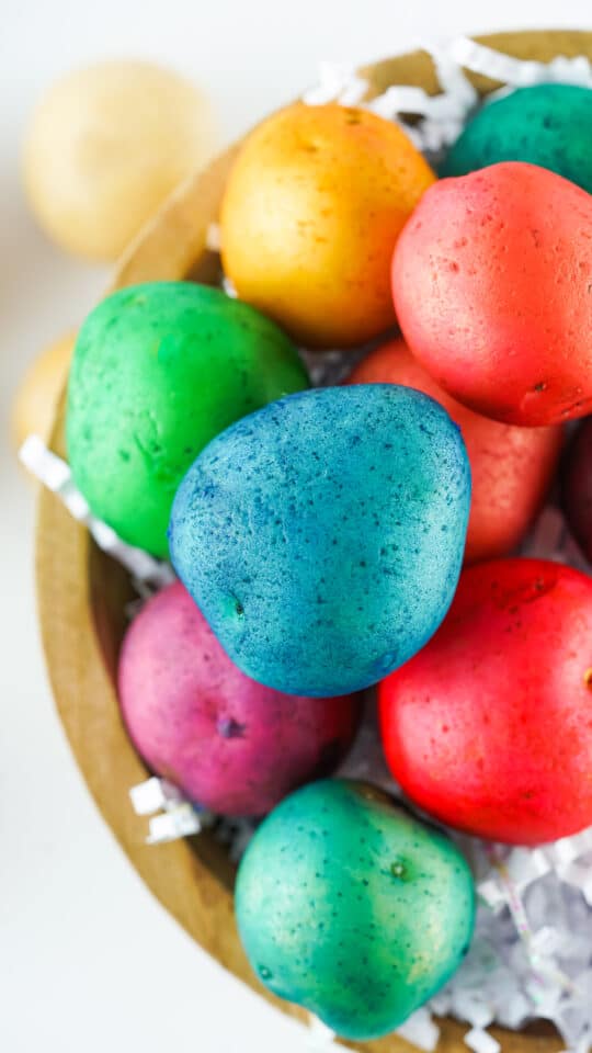 Potato Easter Egg Dying Alternative Easter egg dying Idea