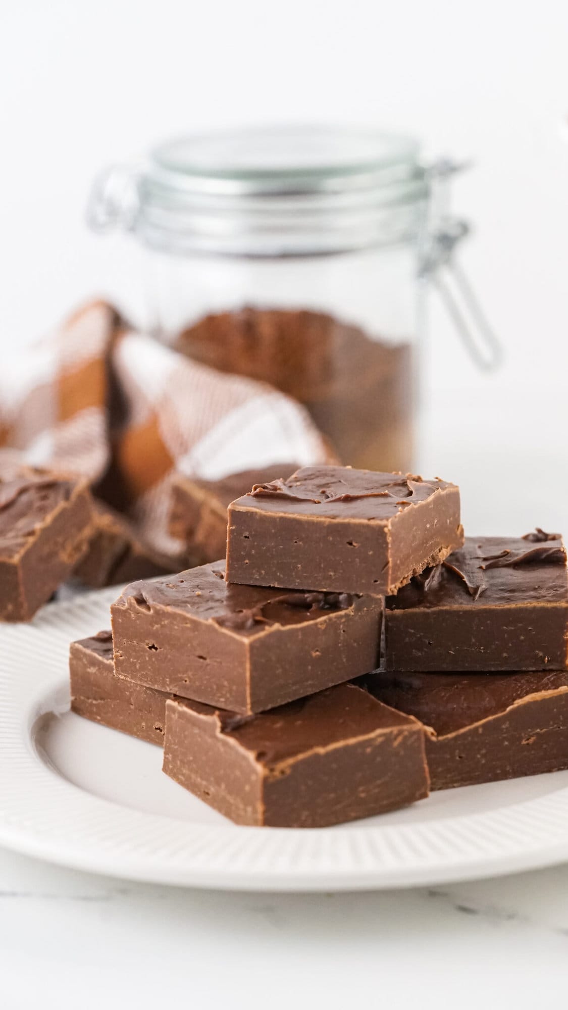 2 Ingredient Chocolate Fudge easy recipe A Sparkle of Genius