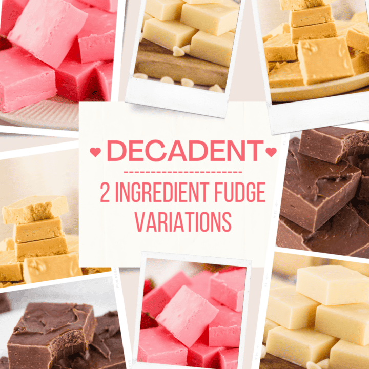 2 Ingredient Chocolate Fudge easy recipe A Sparkle of Genius