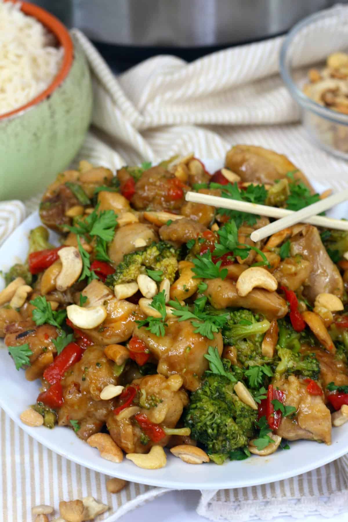 Cashew chicken instant pot recipe for busy weeknights A Sparkle of Genius